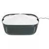 Pítko fontána Polygon, melamin/silikon, 2.5 l/ 28 × 11 × 22 cm, šedá/bílá