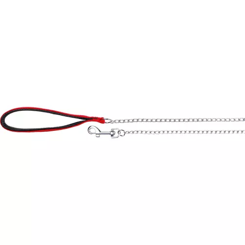 Řetízkové vodítko, červená (M-L: 1,00 m/3 mm)