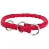 Obojek CAVO kulatý polostahovací - červený (L-XL: 52-60cm/ ø18mm)