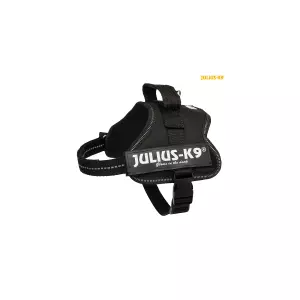 Julius-K9 silový postroj Mini-Mini/XS 40-53 cm/22 mm - černá