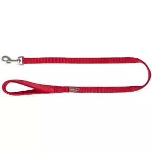 Vodítko PREMIUM s vyplněnou rukojetí - červená (XS: 1,20 m/10 mm)