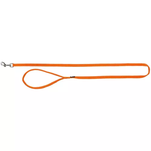 Vodítko PREMIUM s vyplněnou rukojetí, papaya (L-XL: 1,00 m/25 mm)