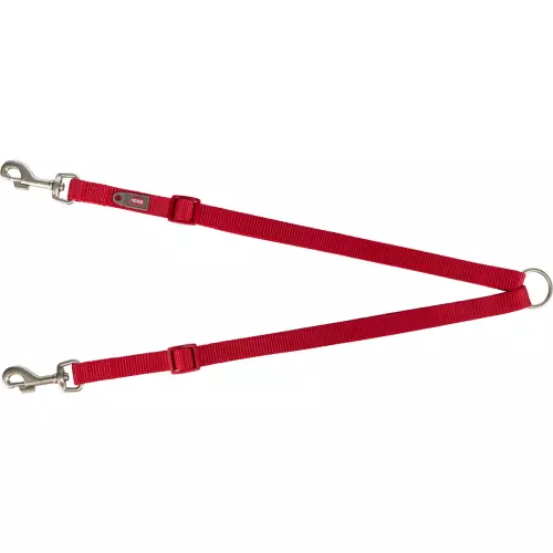 Nylonová rozdvojka PREMIUM, červená (M-L: 40-70 cm/ 20 mm)