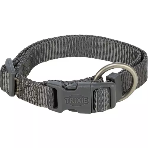 Obojek PREMIUM - grafit (S-M:30-45cm/15mm)
