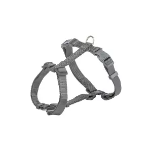 H-postroj PREMIUM - grafit (XS-S:hruď:30-44cm/10mm)