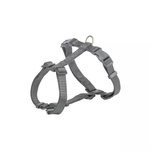 H-postroj PREMIUM - grafit (XS-S:hruď:30-44cm/10mm)