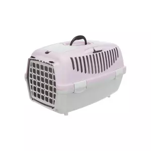 Transportní box CAPRI II, XS-S: 37x34x55cm (max. 8kg), světle šedá/lila