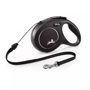 Flexi New Classic šňůra, černá (XS: délka 3 m, do 8 kg)