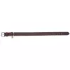 Kožený obojek RUSTIC - tmavě-hnědá (S-M: 34-40cm/25mm)