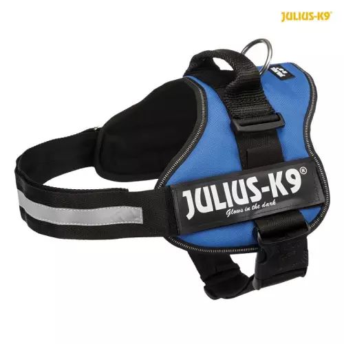 Julius-K9 silový postroj 1/L 66-85 cm/50 mm - modrý