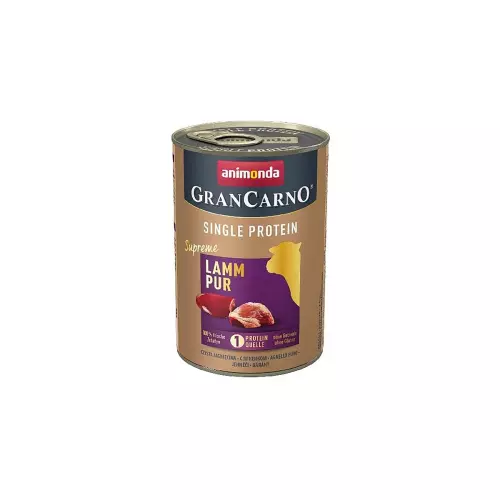 GRANCARNO Single Protein 400 g čisté jehněčí, konzerva pro psy