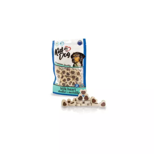 KIDDOG dentální vanilková srdíčka 80 g