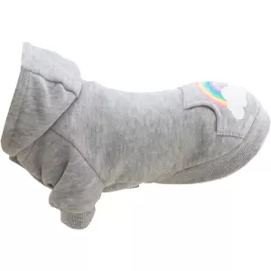 Mikina s kapucí RAINBOW FALLS šedá (XXS:21cm,hruď:32cm,krk:24cm)