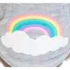 Mikina s kapucí RAINBOW FALLS šedá (XXS:21cm,hruď:32cm,krk:24cm)