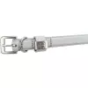 BE NORDIC kožený obojek - světle šedá (L-XL: 55 cm/30 mm)