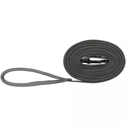 Stopovací vodítko FUSION, pogumované, grafit (M-L: 3 m/17 mm)