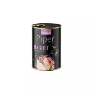 NEW PIPER CAT konzerva pro sterilizované kočky, s králíkem, 400g