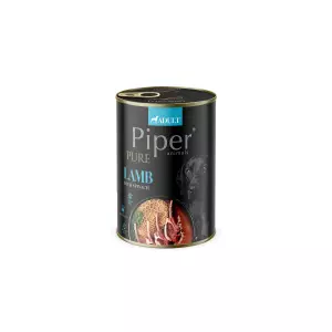 NEW PIPER PURE čisté jehněčí a špenát, konzerva pro psy 400 g