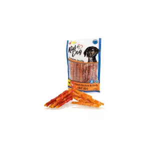 KIDDOG mix mrkvových tyčinek kuřecí + kachní 12 cm 250 g