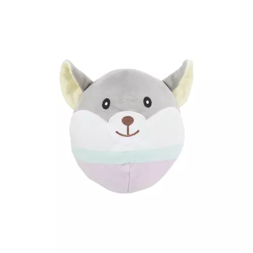 JUNIOR Bear, plyšová medvědí hlava pro štěňata, 20 cm