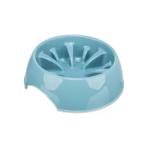 Miska k pomalému krmení, design slunečnice, plast/TPR (0,3 l/ ø 16 cm)