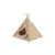Teepee BOHO s polštářem, 55 x 65 x 55 cm, bavlna, béžová