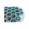HIVE, talíř k pomalému krmení, o 30 cm, plast/TRP/TPE, šedá/modrá
