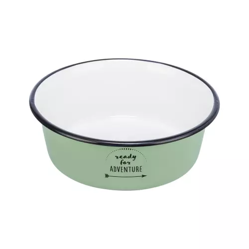 Miska smalt/nerez, zelená (0,3 l/ø 12 cm)