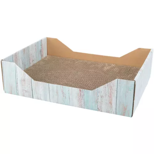 Škrabací pelech s catnipem, 45 x 12 x 33 cm, karton