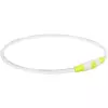 Flash light ring USB, blikací obojek, zelená (L-XL: 65 cm/ ø 8 mm)