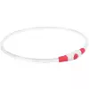Flash light ring USB, blikací obojek, červená (L-XL: 65 cm/ ø 8 mm)