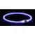Flash light ring USB, blikací obojek, modrá (S-M: 40 cm/ ø 8 mm)