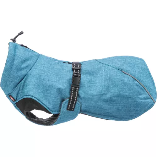 Zateplený zimní kabátek RIOM, modrá (M:45cm, hruď:46-68cm, krk: do 46cm)