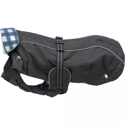 Outdoorový kabátek ROUEN 2v1, střih buldok, černá/modrá (XS:30cm, hruď:36-58cm, krk:36-44cm)