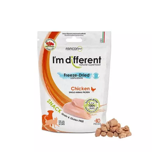 I´M DIFFERENT SNACK kuře - mrazem sušený pamlsek, 40 g