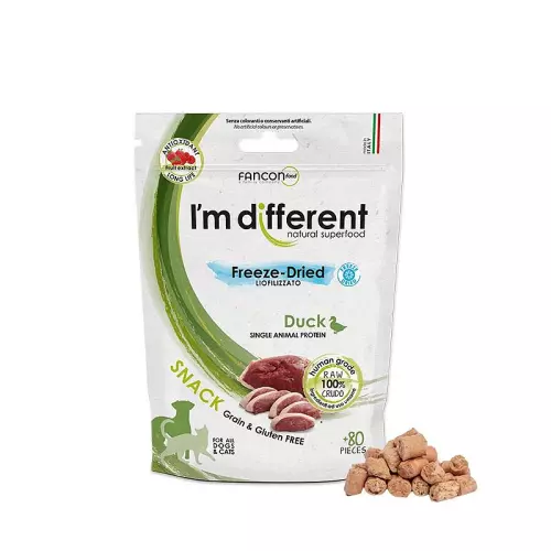 I´M DIFFERENT SNACK kachna - mrazem sušený pamlsek, 40 g