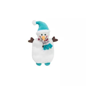 Xmas SNOWMAN, vánoční sněhulák, plyš bez výplně, 31 cm
