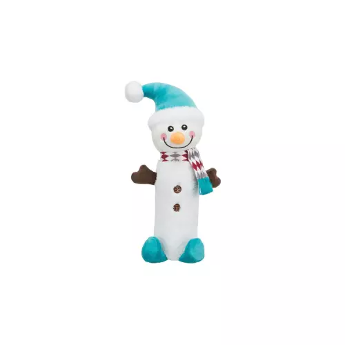 Xmas SNOWMAN, plyšový sněhulák s pet lahví uvnitř, 38 cm
