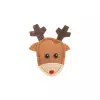 Xmas figure set - sada 2 vánočních hraček sob a perníček, 8 cm, filc