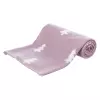 Vánoční deka NIVIA 150 x100 cm, fleece, šedá/berry/petrolejová