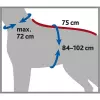Koupací plášť / župan pro psy, šedá (XS: 30 cm, pas: 40-48 cm)