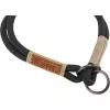 BE NORDIC polostahovací obojek, černá/písková (S-M: 40 cm/ ø 8 mm)