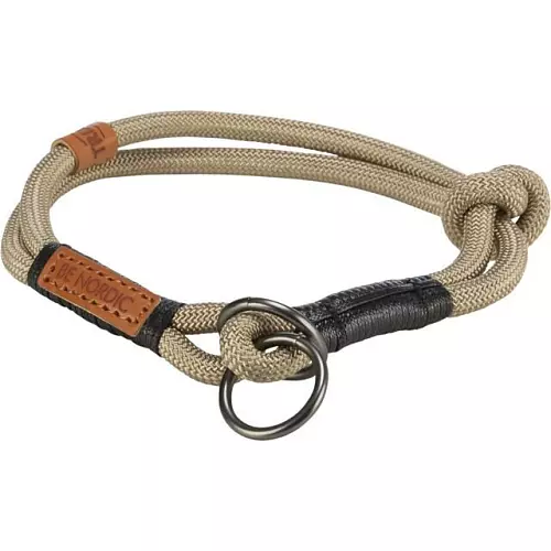 BE NORDIC polostahovací obojek, písková/černá (XS-S: 30 cm/ ø 6 mm)
