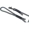 Soft Rope kulaté tkané vodítko, černá/šedá (L-XL: 1,00 m/ 13 mm)