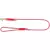 Soft Rope kulaté tkané vodítko, červená/krémová (S-XL: 1,00 m/ 10 mm)