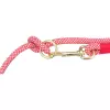 Soft Rope prodlužovací kulaté tkané vodítko, červená/krémová (XS-S: 2,00 m/ 6 mm)