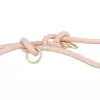 Soft Rope prodlužovací kulaté tkané vodítko, růžová/světlerůžová (L-XL: 2,00 m/ 13 mm)