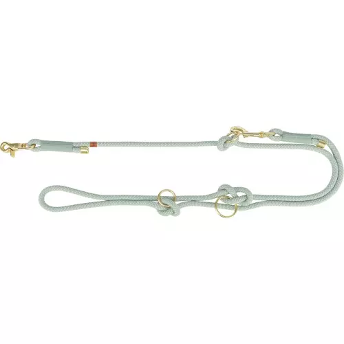 Soft Rope prodlužovací kulaté tkané vodítko, šalvěj/máta (XS-S: 2,00 m/ 6 mm)