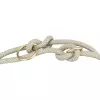 Soft Rope prodlužovací kulaté tkané vodítko, šedá/světlešedá (S-XL: 2,00 m/ 10 mm)