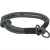 Soft Rope kulatý polostahovací obojek, černá/šedá (XS: 25 cm/ 6 mm)